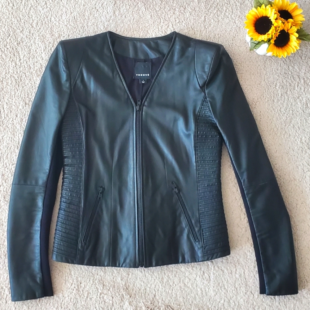TROUVE leather jacket